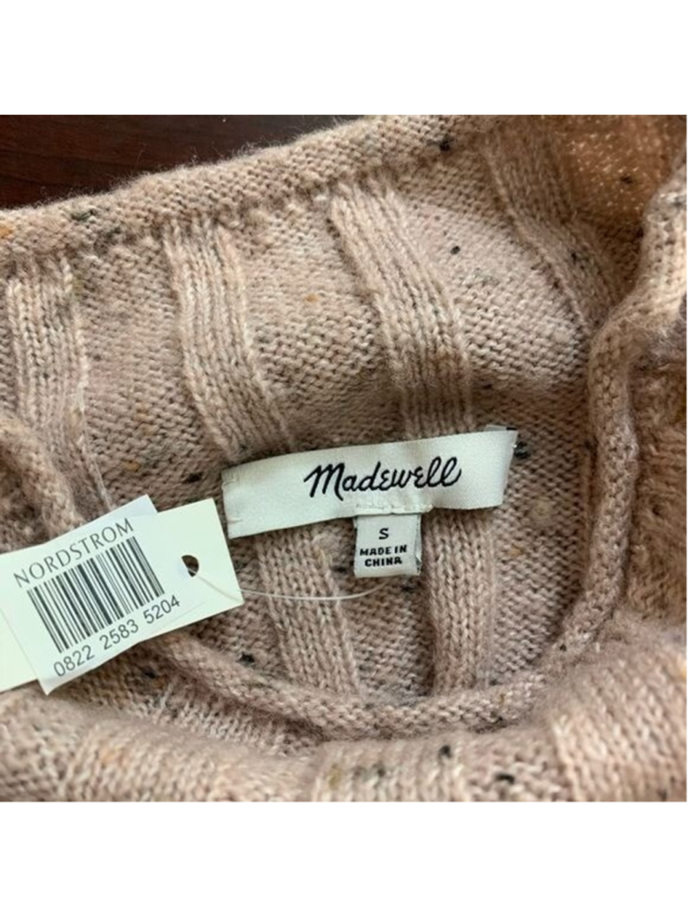 Madewell Donegal Evercrest Turtleneck Pullover Sweater Small- 0376, 0377, 0378 - Picture 7 of 13